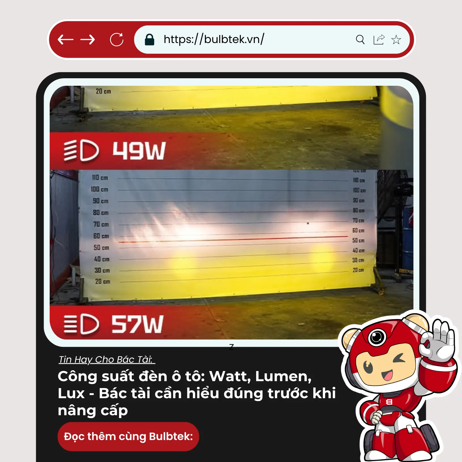 Công suất đèn ô tô: Watt, Lumen, Lux - Bác tài cần hiểu đúng trước khi nâng cấp