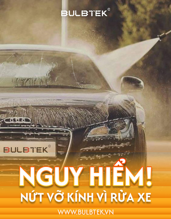 nguy hiểm nứt vỡ kính rửa xe khi vừa đi trời nóng