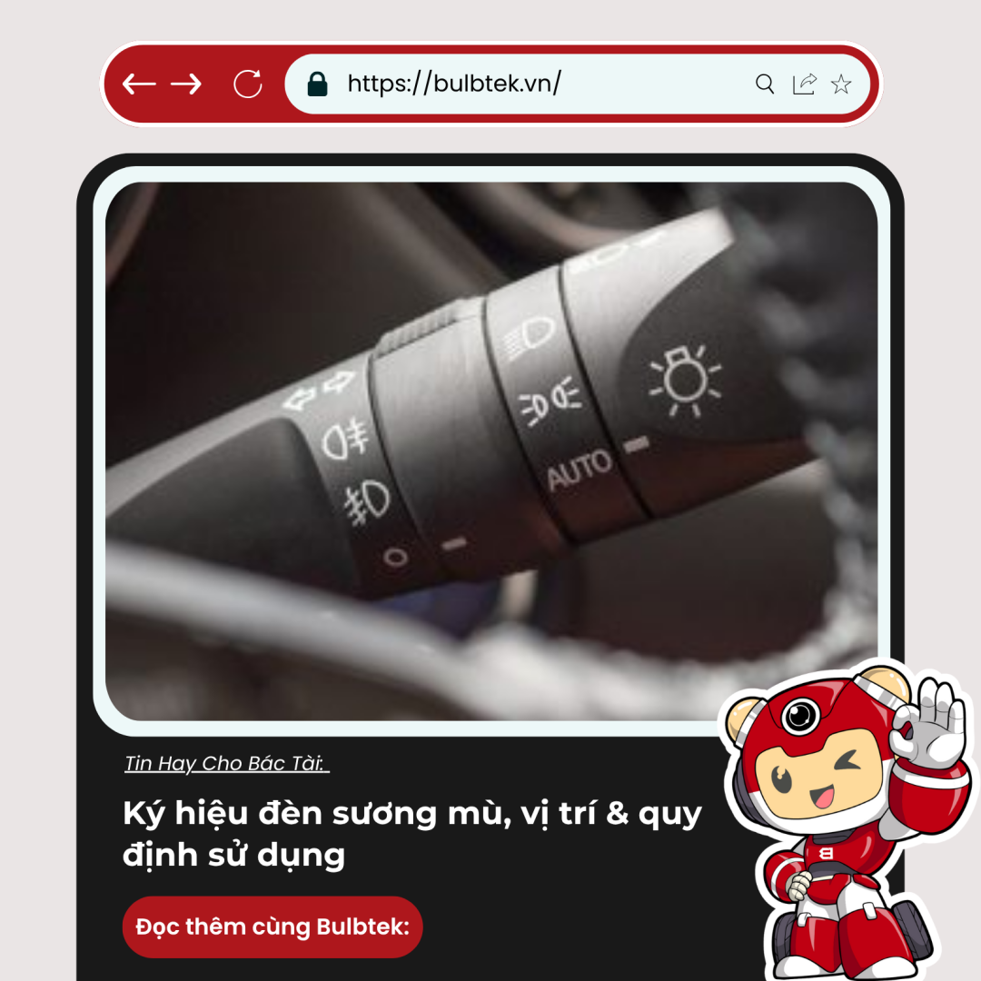Ký hiệu đèn sương mù, vị trí & quy định sử dụng