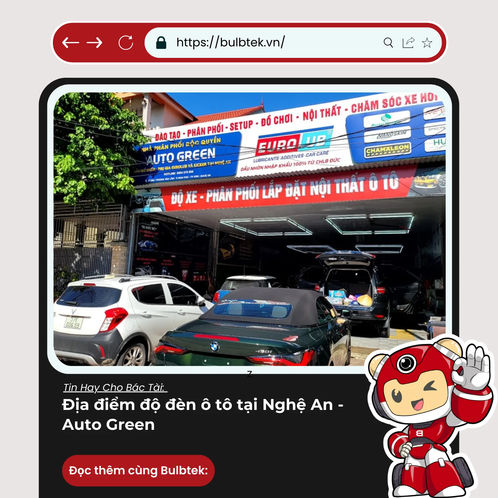 Địa điểm độ đèn ô tô tại Nghệ An - Auto Green