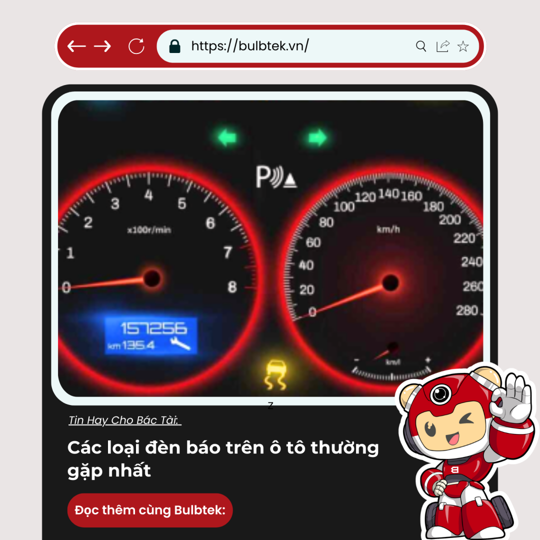 các loại đèn báo trên ô tô