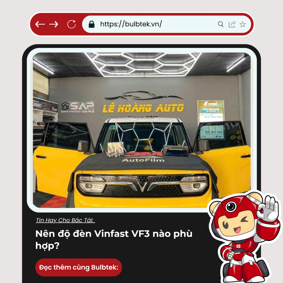 Nên độ đèn Vinfast VF3 nào phù hợp?