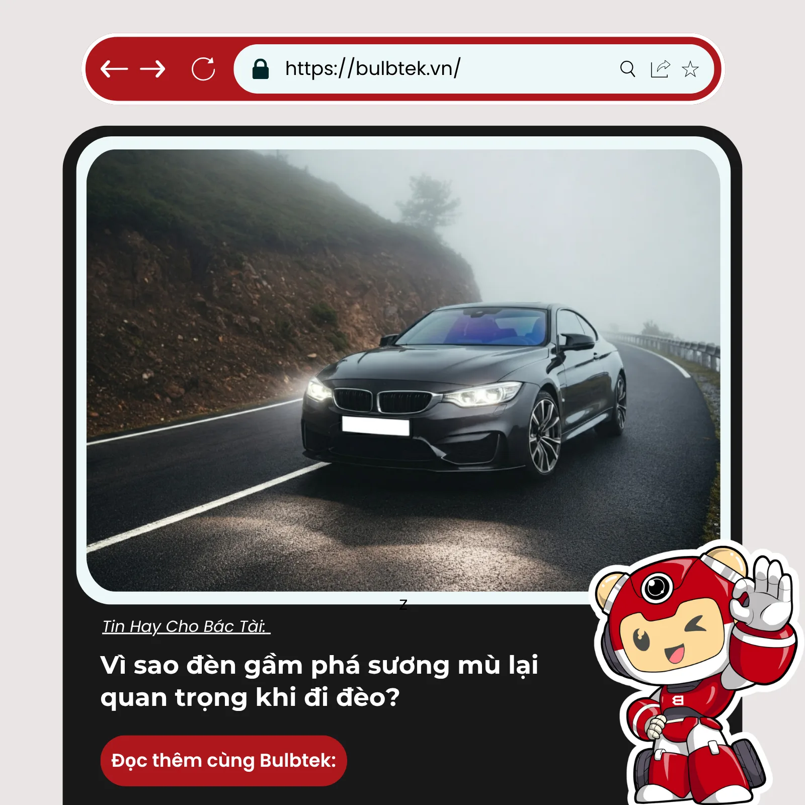 Vì sao đèn gầm phá sương mù lại quan trọng khi đi đèo?