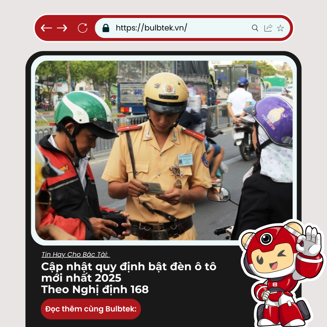 Cập nhật quy định bật đèn ô tô mới nhất 2025 – Theo Nghị định 168