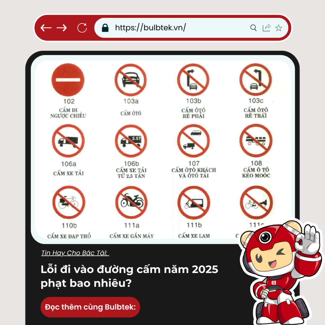 Lỗi đi vào đường cấm năm 2025 phạt bao nhiêu?