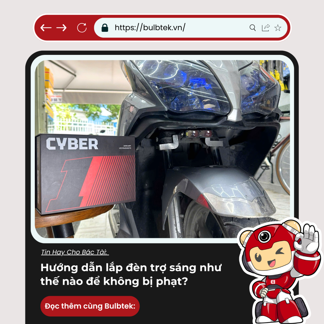 Hướng dẫn lắp đèn trợ sáng như thế nào để không bị phạt?