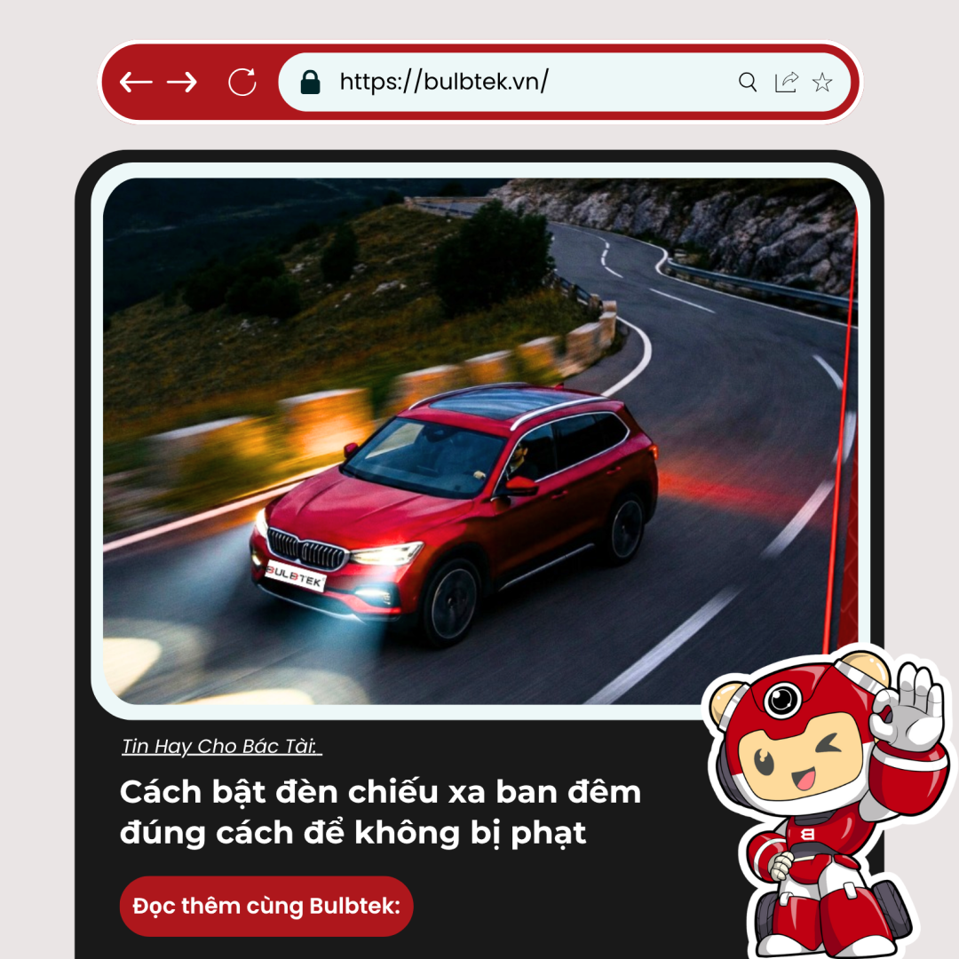 Cách bật đèn chiếu xa ban đêm đúng cách để không bị phạt