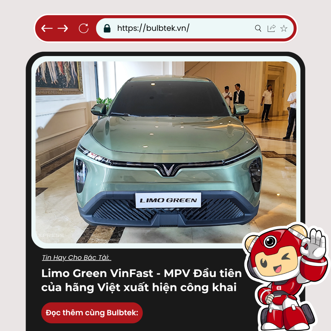 Limo Green VinFast - MPV Đầu tiên của hãng Việt xuất hiện công khai