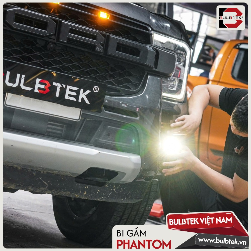 Bi gầm Phantom lắp trên Ford Ranger với ánh sáng đơn sắc 4500K bền bỉ,  cân mọi kiểu thời tiết
