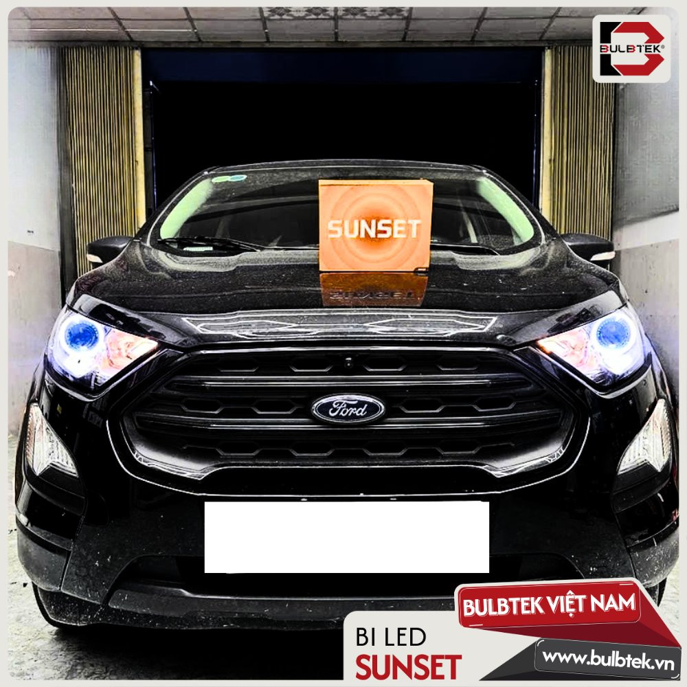 Ánh sáng chiếu sáng xa đèn nguyên bản với Ford EcoSport độ đèn pha Bi LED Sunset