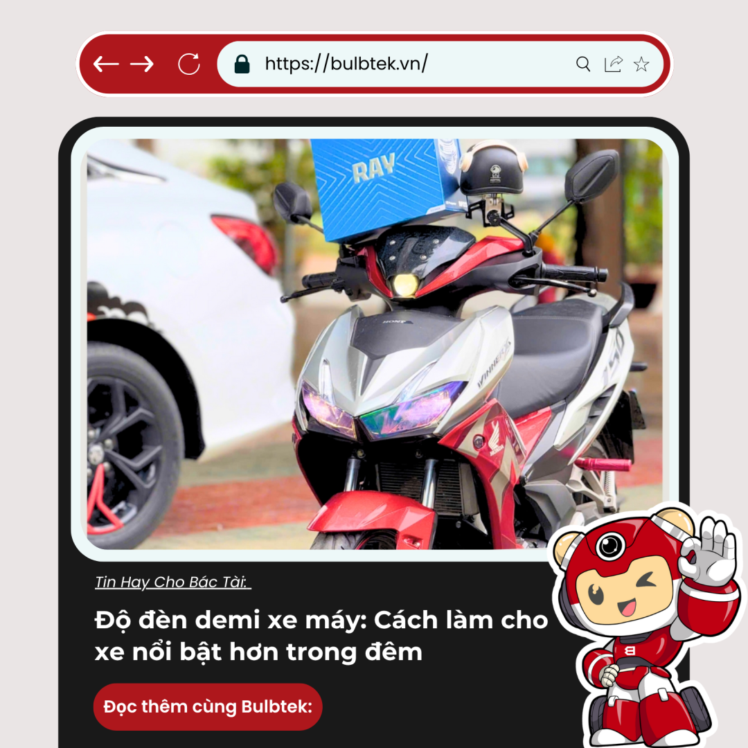 Độ đèn demi xe máy: Cách làm cho xe nổi bật hơn trong đêm