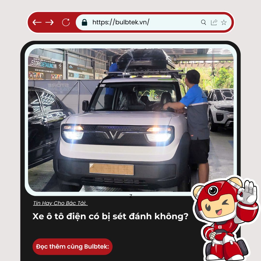 Xe ô tô điện có bị sét đánh không?