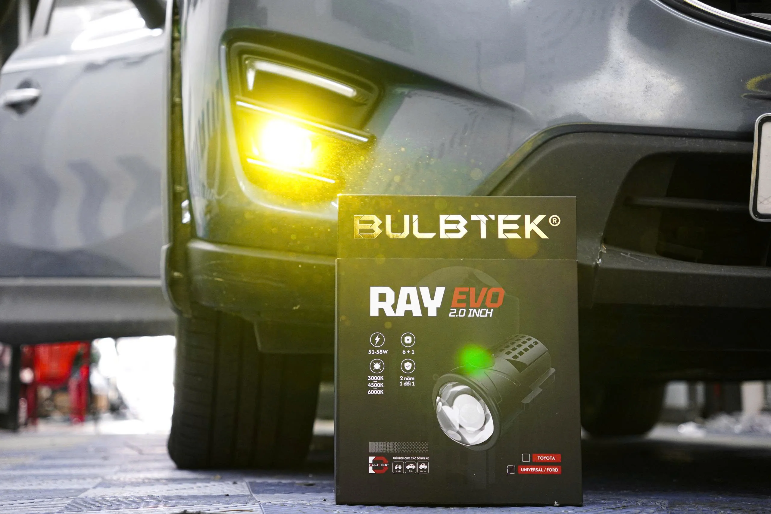 CX5 lắp đặt đèn gầm Ray Evo Bulbtek