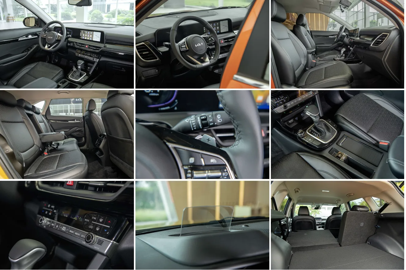 KIA Seltos 2025 sở hữu khoang nội thất rộng rãi