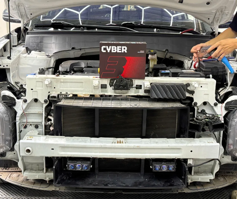 Hyundai Creta lắp đặt đèn trợ sáng Cyber 3