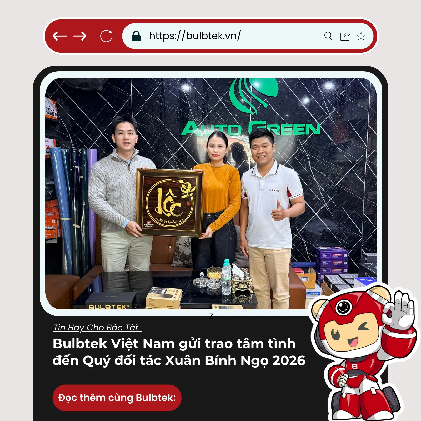 Bulbtek Việt Nam gửi trao tâm tình đến Quý đối tác Xuân Bính Ngọ 2026