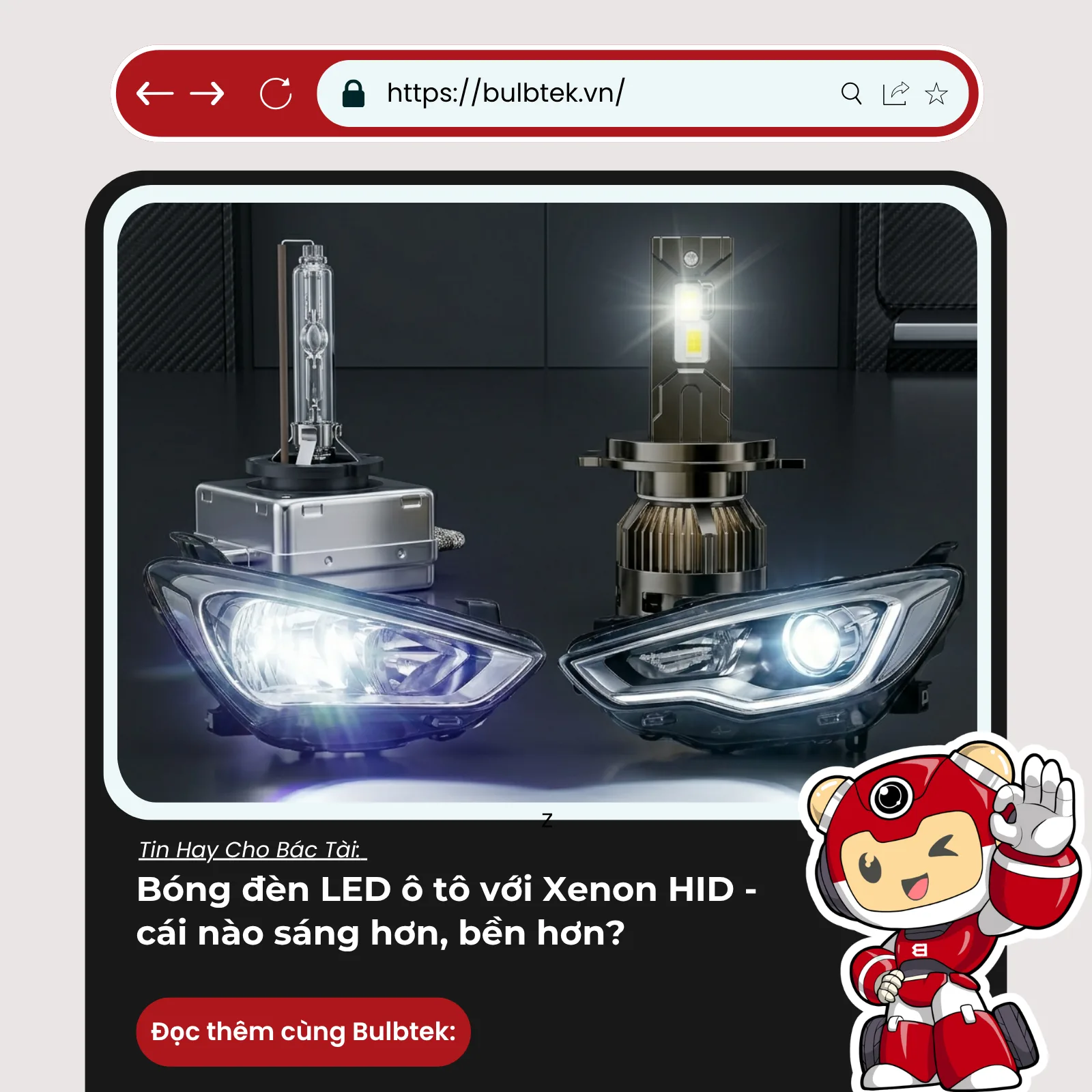 Bóng đèn LED ô tô với Xenon HID - cái nào sáng hơn, bền hơn năm 2026?