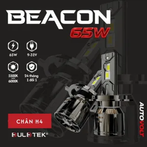 Bóng LED ô tô 65W chân H4 Beacon
