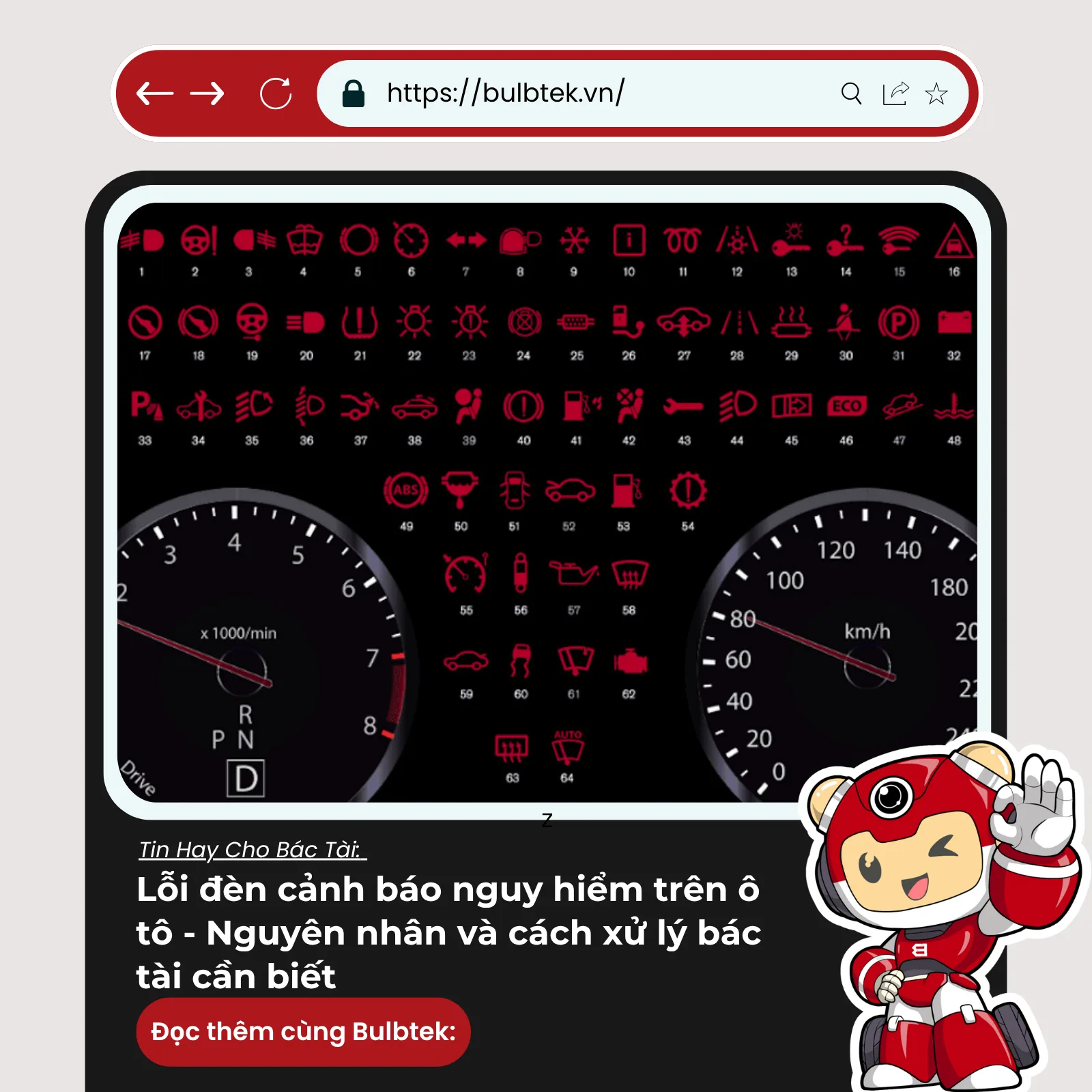 Lỗi đèn cảnh báo nguy hiểm trên ô tô - Nguyên nhân và cách xử lý bác tài cần biết