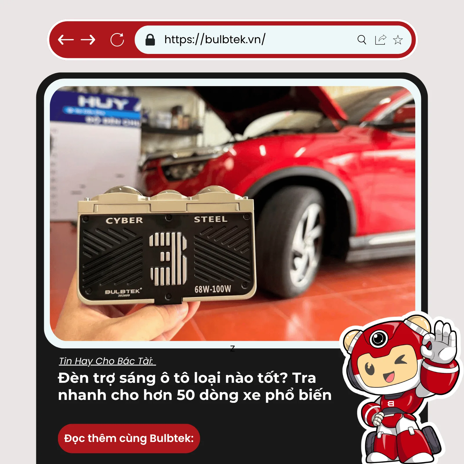 Đèn trợ sáng ô tô loại nào tốt? Tra nhanh cho hơn 50 dòng xe phổ biến