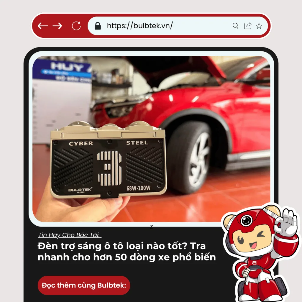 Đèn trợ sáng ô tô loại nào tốt? Tra nhanh cho hơn 50 dòng xe phổ biến